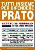Manifestazione a Prato  Febbraio 2009