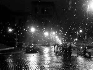 notte di pioggia a Parigi