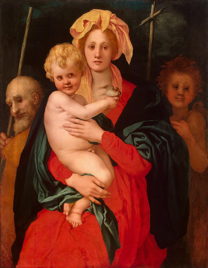 1522-Sacra-Famiglia-con-San-Giovannino-Jacopo-Pontormo-Ermitage-San-Pietroburgo