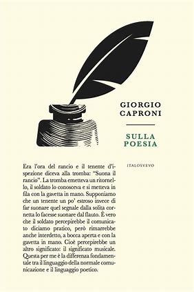 GIORGIO CAPRONI POESIA